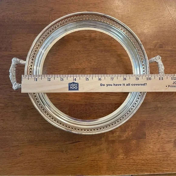 Vintage WMF - IKORA 10 Inch Metal Serving Dish Stand, Stand Only Silver Tone - Picture 2 of 8